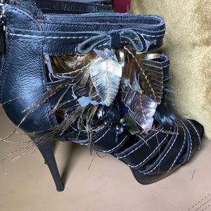 Two Lips ELECTRIC Leather Heels Peep Toe